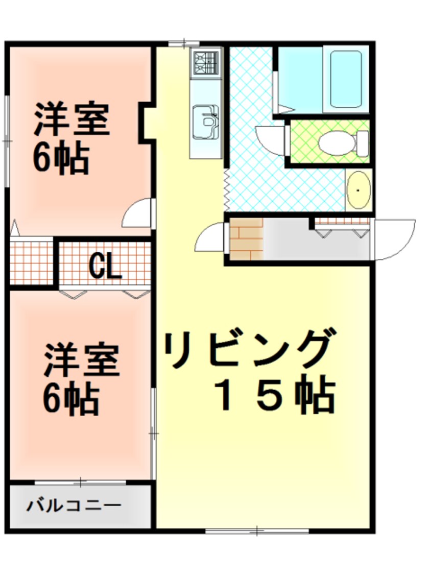 間取図 サンパティ２１