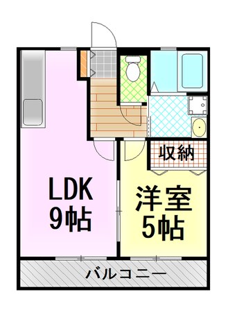 間取図 東海道本線/三島駅 バス14分玉井寺下車:停歩2分 2階 築20年