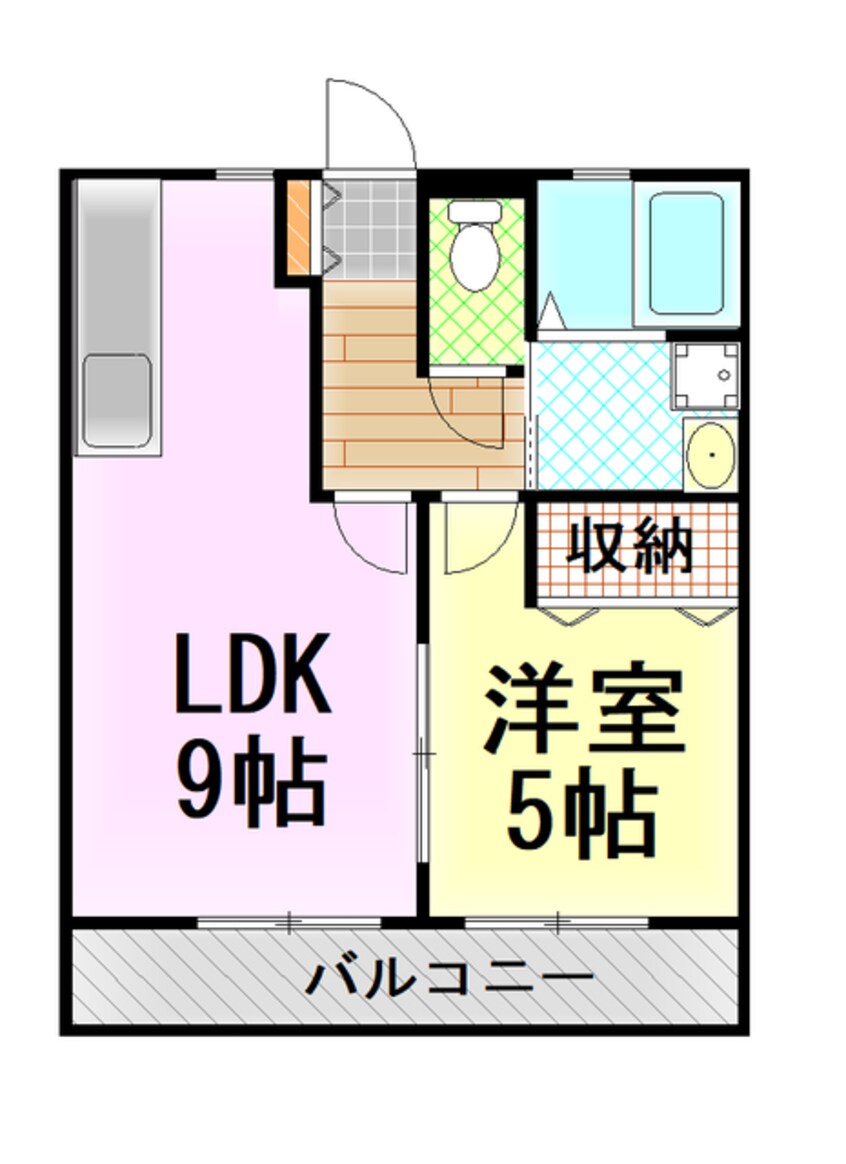 間取図 東海道本線/三島駅 バス14分玉井寺下車:停歩2分 2階 築20年