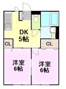 伊豆箱根鉄道駿豆線/大場駅 徒歩7分 2階 築22年 2DKの間取り