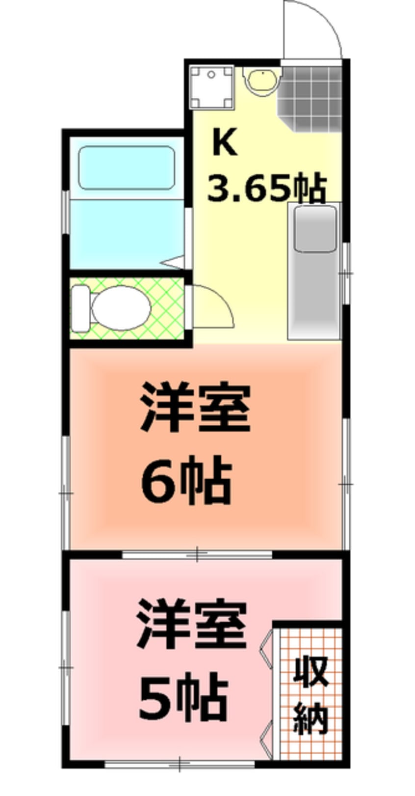 間取図 伊豆箱根鉄道駿豆線/三島広小路駅 徒歩25分 2階 築26年