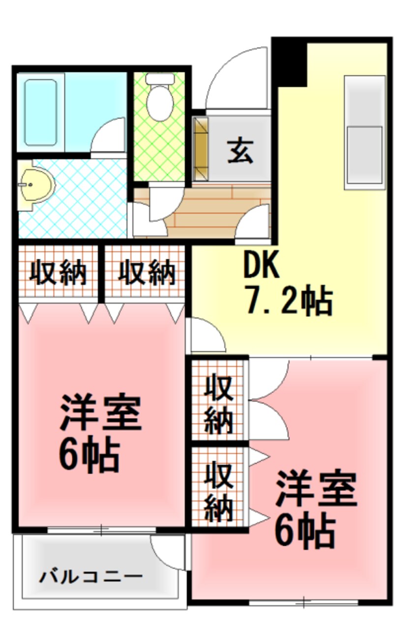 間取図 ＫＯＮＡ　ＰＡＲＫ　ＡＶＥＮＵＥ　珠松庵