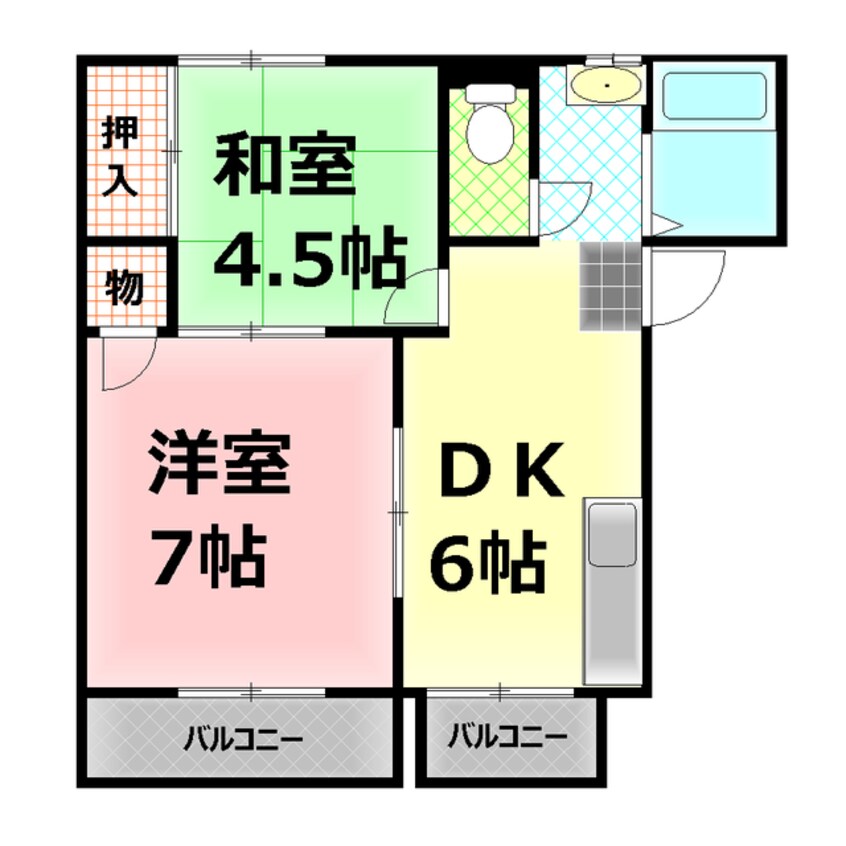 間取図 伊豆箱根鉄道駿豆線/伊豆長岡駅 徒歩12分 2階 築32年