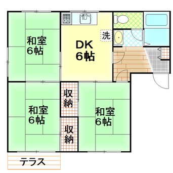 間取図 ヒルズ　スワンＡ