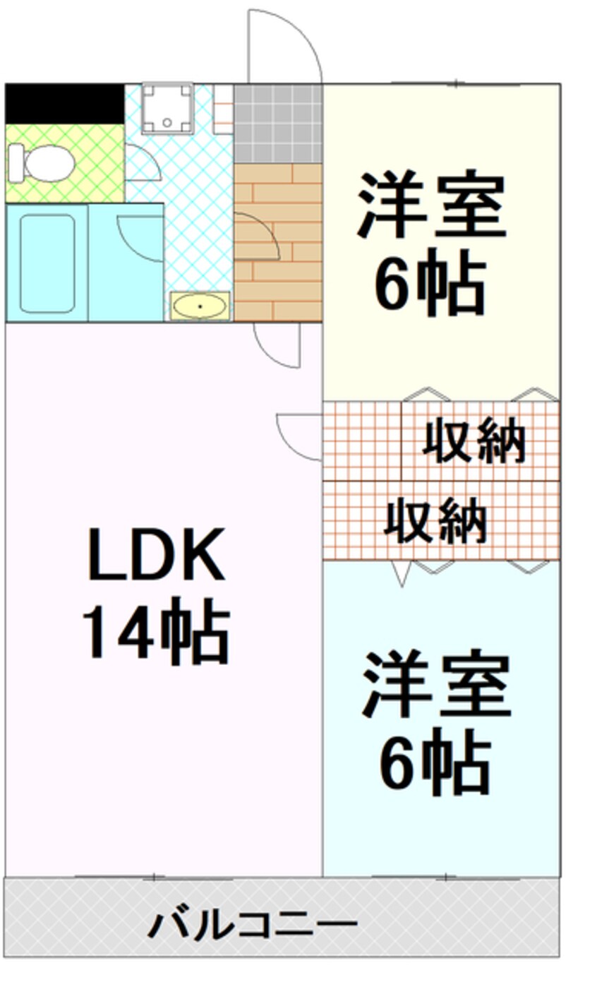 間取図 東海道新幹線（東海）/三島駅 バス15分八幡下車:停歩1分 1階 築27年