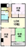 伊豆箱根鉄道駿豆線/原木駅 徒歩10分 3階 築20年 3LDKの間取り