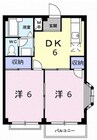 東海道本線/沼津駅 バス:14分:停歩5分 2階 築35年 2DKの間取り