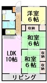 御殿場線（静岡県内）/沼津駅 バス:16分:停歩1分 2階 築25年 3LDKの間取り