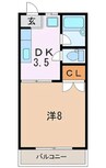 東海道本線/富士駅 徒歩24分 1階 築33年 1DKの間取り