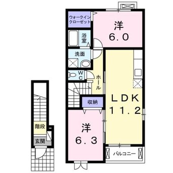 間取図 伊豆箱根鉄道駿豆線/牧之郷駅 徒歩9分 2階 築9年