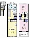 伊豆箱根鉄道駿豆線/三島広小路駅 バス:5分:停歩3分 2階 築13年 2LDKの間取り