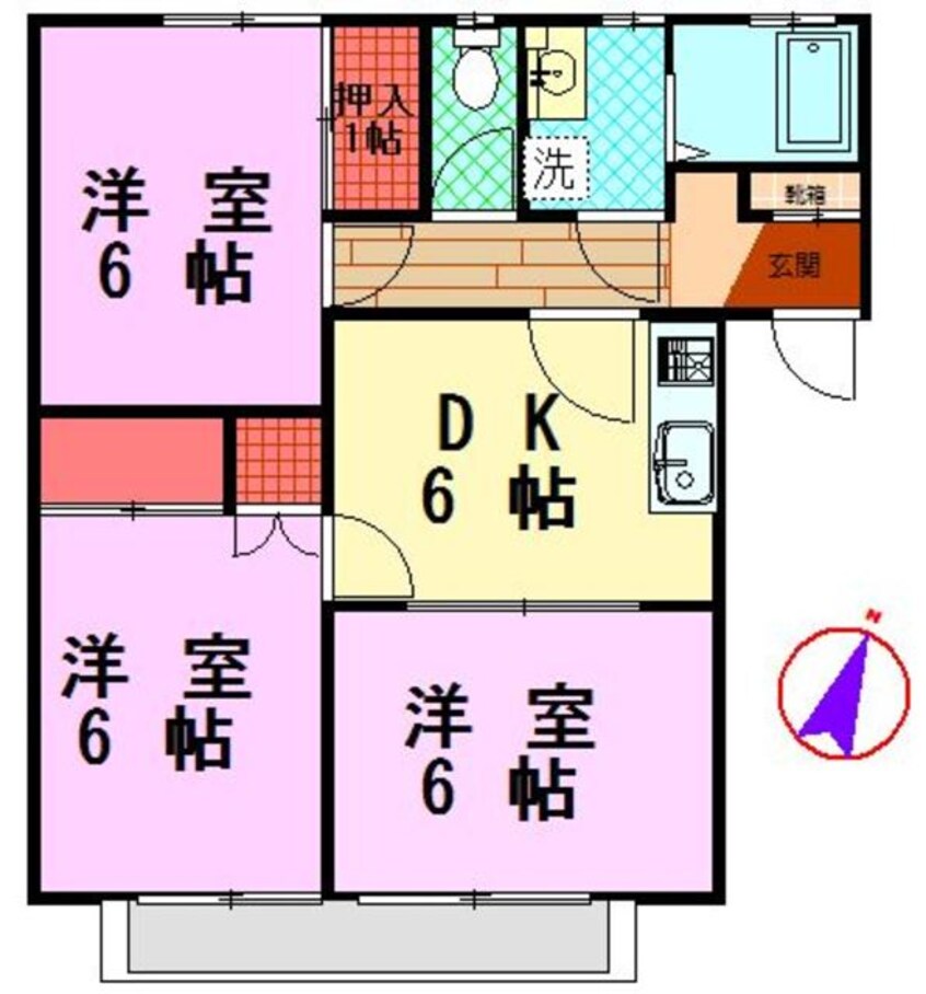 間取図 伊豆箱根鉄道駿豆線/伊豆長岡駅 徒歩8分 2階 築26年