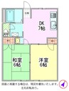 メゾン安里 2DKの間取り