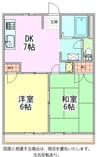 メゾン安里 2DKの間取り