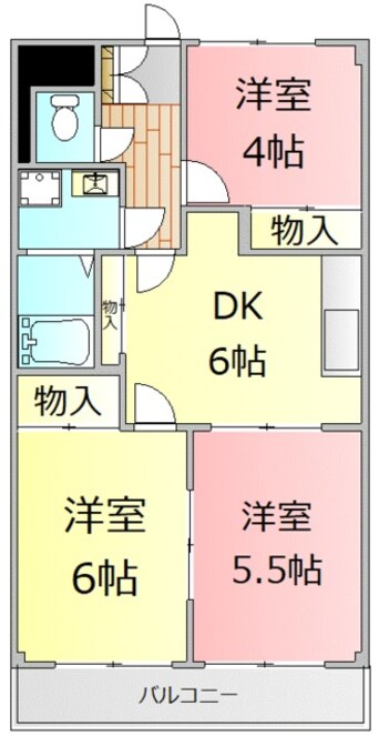 間取図 ロイヤルカサブランカ