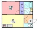 富士ハイツの間取図