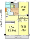 ヴィラＳ＆Ｔ 2LDKの間取り