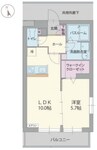 ザ・ハウス 1LDKの間取り