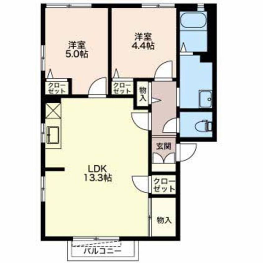 間取図 フォーレスタナベ