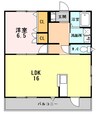 ＬＥＧＥＮＤ　Ｎ 1LDKの間取り