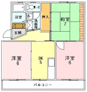 間取図 御殿場線（静岡県内）/御殿場駅 徒歩17分 3階 築44年