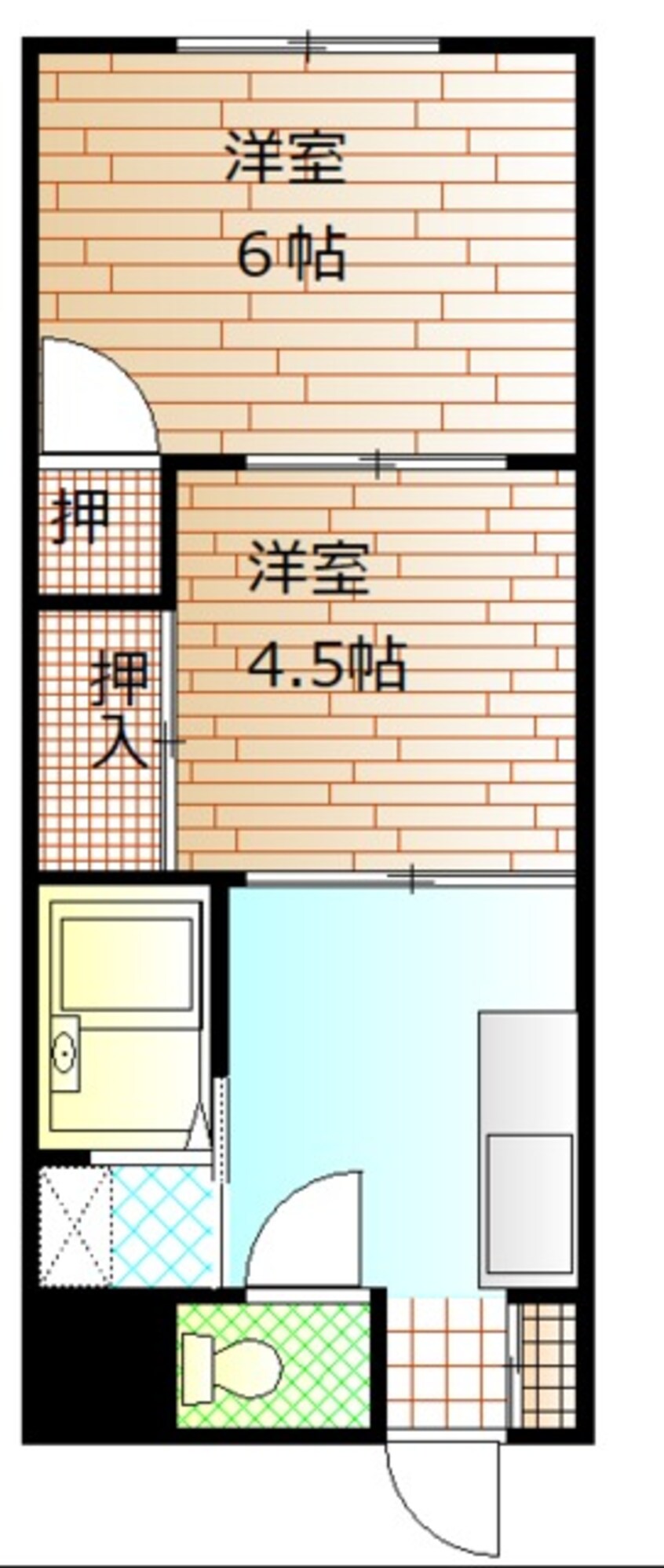 間取図 御殿場線（静岡県内）/御殿場駅 徒歩14分 2階 築31年