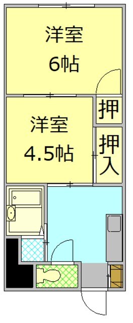 間取り図 コーポプランタン