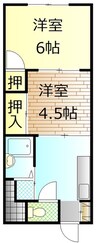 コーポプランタン 2Kの間取り