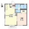 ファミールメゾンⅡ 1LDKの間取り