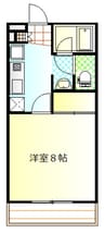 Ｈｉｌｌｓ大坂 1Kの間取り