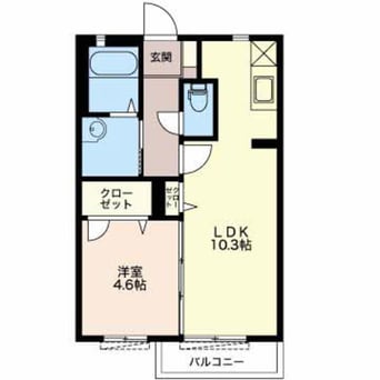 間取図 御殿場線（静岡県内）/富士岡駅 徒歩19分 2階 築17年