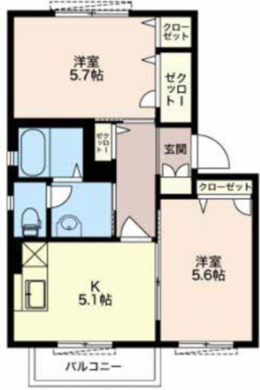 間取図 御殿場線（静岡県内）/御殿場駅 徒歩13分 2階 築20年