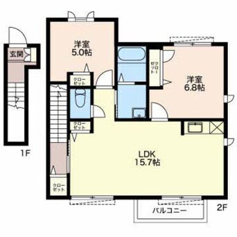 間取図 カトレアＢ