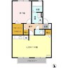 セジュール川島田 1LDKの間取り