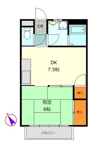 間取図 第二堂丸ハイツ