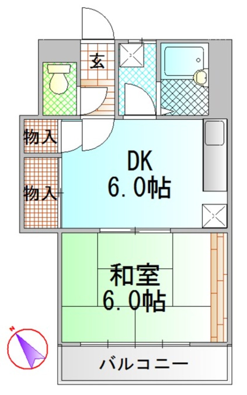 間取図 第二堂丸ハイツ