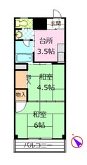 第一堂丸ハイツの間取図