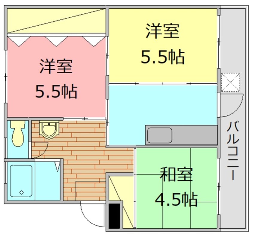 間取図 御殿場線（静岡県内）/御殿場駅 徒歩1分 2階 築49年