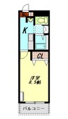 Ｓコート新橋 1Kの間取り