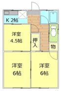 上町ハイツの間取図