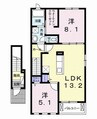 御殿場線（静岡県内）/御殿場駅 バス:19分:停歩7分 2階 築9年 2LDKの間取り