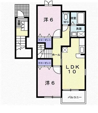 間取図 御殿場線（静岡県内）/御殿場駅 バス25分中畑下車:停歩1分 2階 築18年