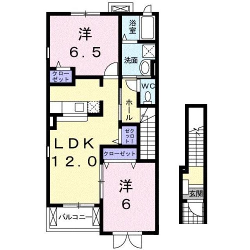 間取図 メリディオ・ツタヤ　Ｂ