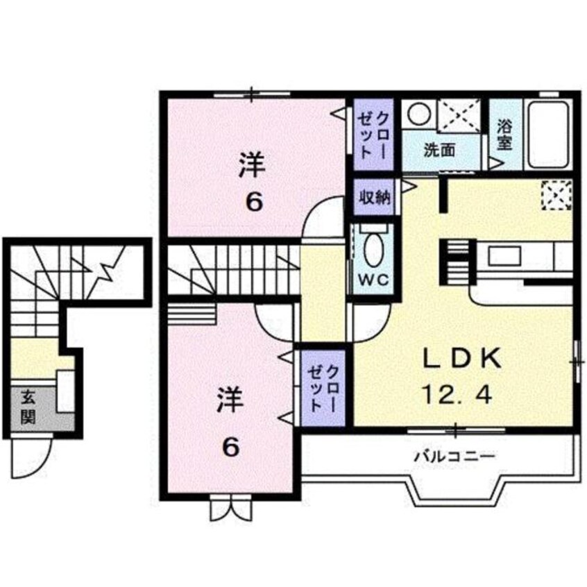 間取図 フィオーレ永原Ⅰ