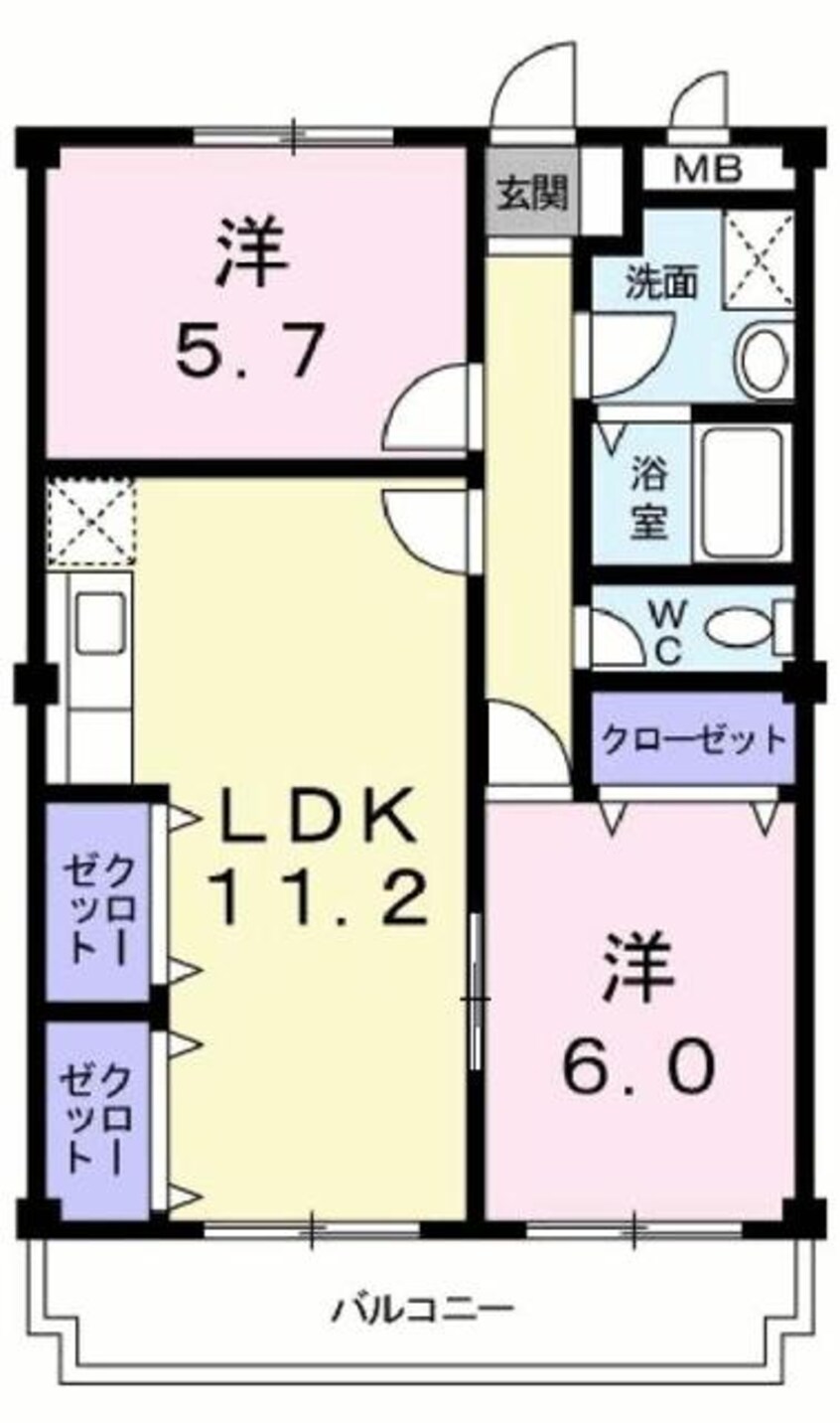 間取図 御殿場線（静岡県内）/御殿場駅 徒歩3分 4階 築30年