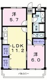 御殿場線（静岡県内）/御殿場駅 徒歩3分 4階 築30年 2LDKの間取り