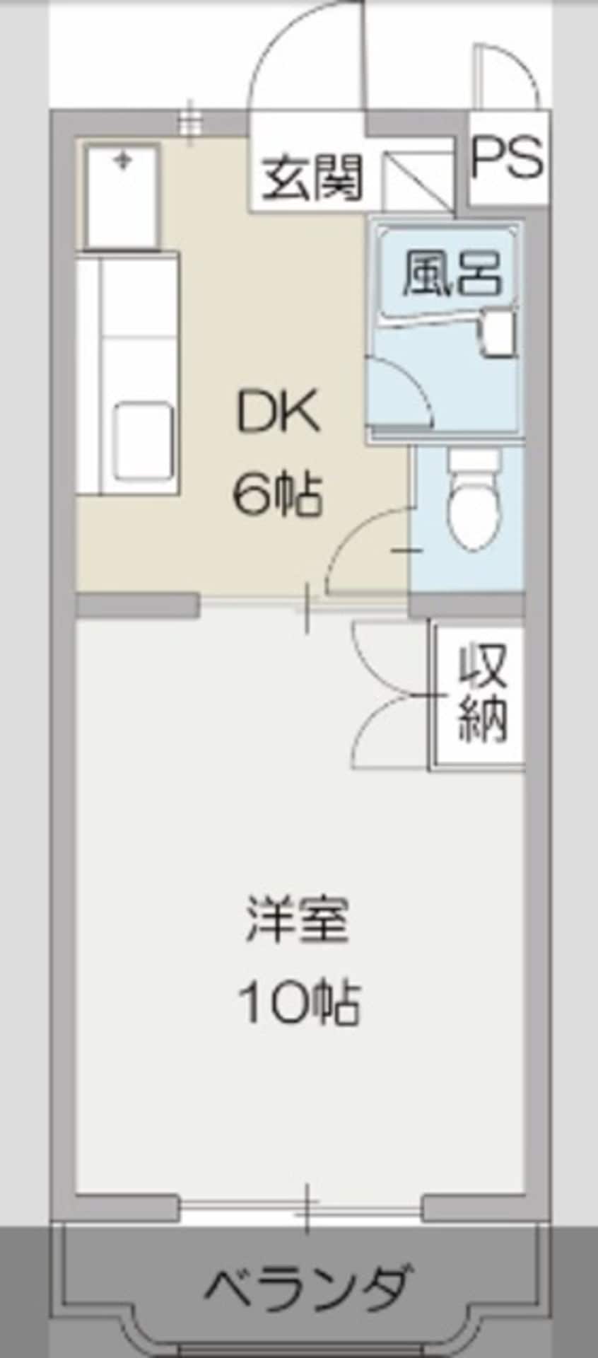 間取図 身延線/竪堀駅 徒歩11分 1階 築29年