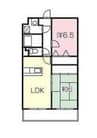 身延線/竪堀駅 徒歩32分 2階 築25年 2LDKの間取り