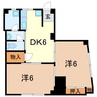 東海道本線/富士駅 徒歩54分 3階 築52年 2DKの間取り