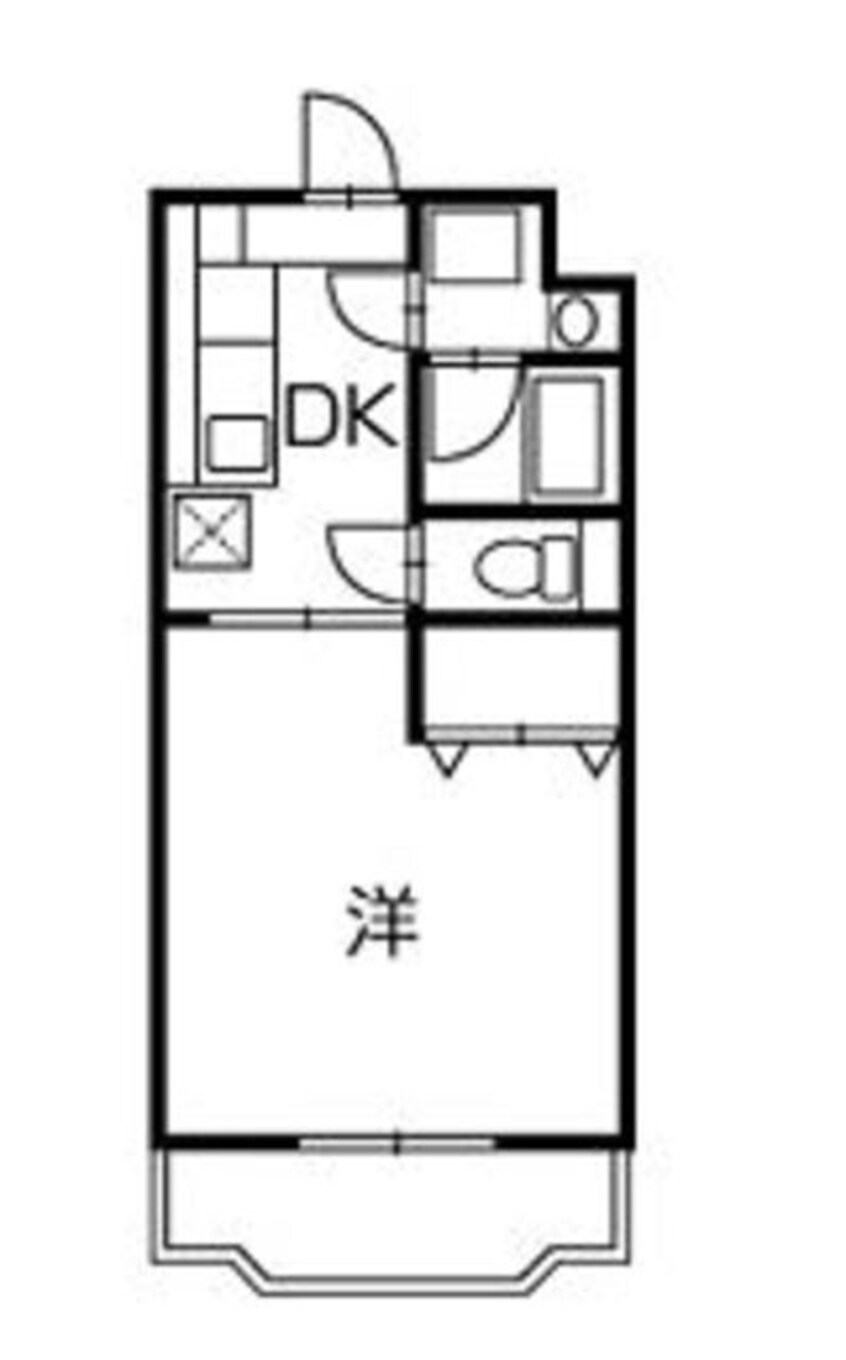間取図 身延線/源道寺駅 徒歩25分 1階 築23年